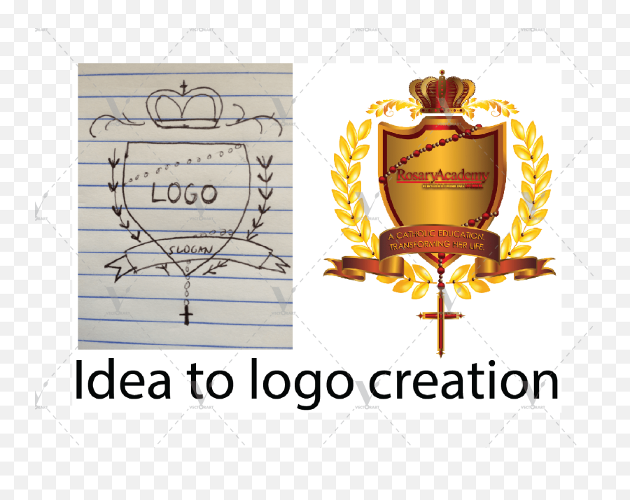 Logo Creation Sketch To Vector Emoji,Idea For Logo