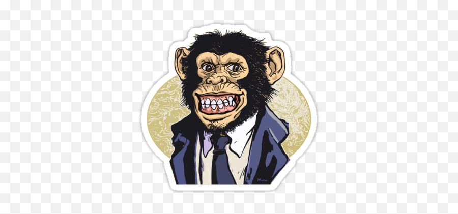 Chimp Drawing Suit Emoji,Chimp Png
