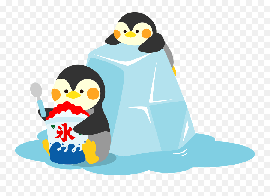 Penguins Play - Penguin On Ice Clipart Emoji,Ice Clipart