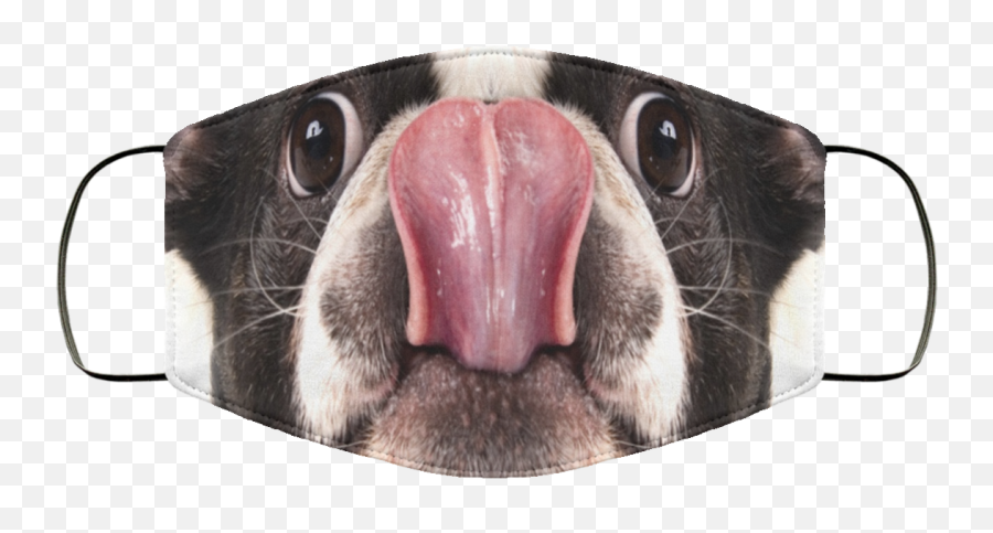Pug Dog Licking Ugly Face Animals Gifts Safe Face Mask Emoji,Pug Face Png