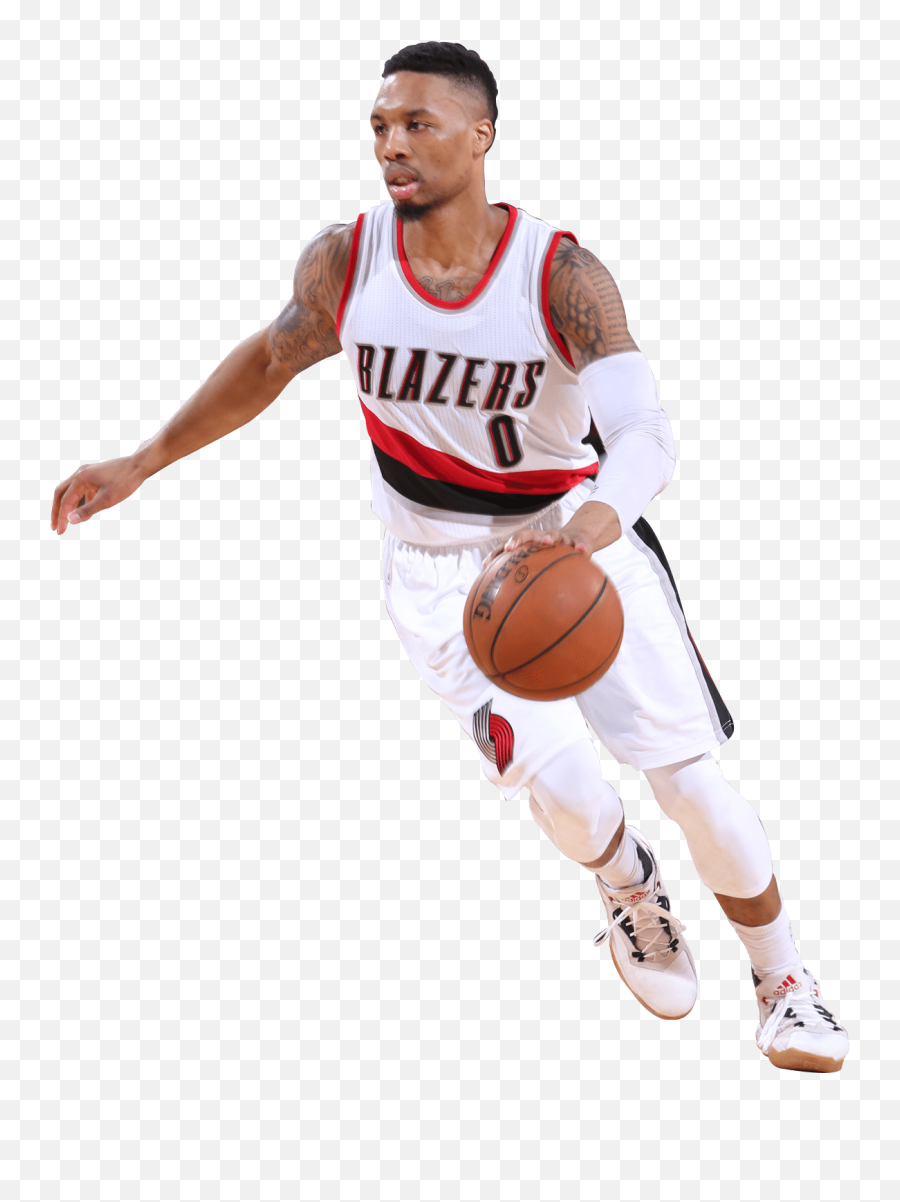 Download Hd Clipart Free Basketball - Damian Lillard Clipart Emoji,Basketball Player Clipart