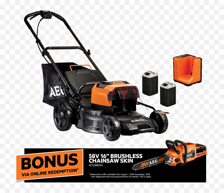 Download Aeg 58v Brushless Lawn Mower Kit - Lawn Mower Aeg 58v Lawn Mower Emoji,Lawn Mower Png