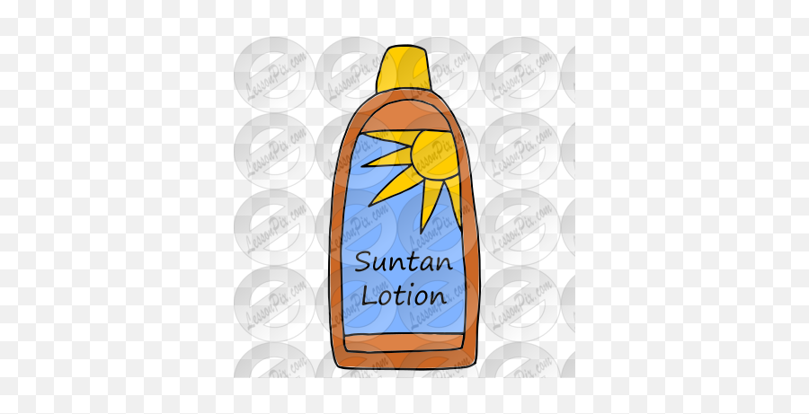 Suntan Lotion Picture For Classroom Therapy Use - Great Vertical Emoji,Sunscreen Clipart