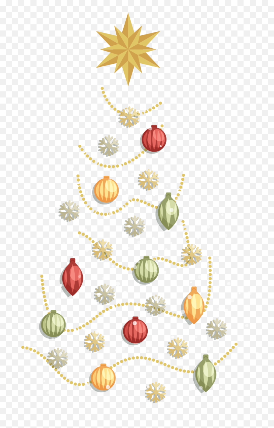 Christmas Tree With Gold Stars And Emoji,Merry Christmas Transparent Background