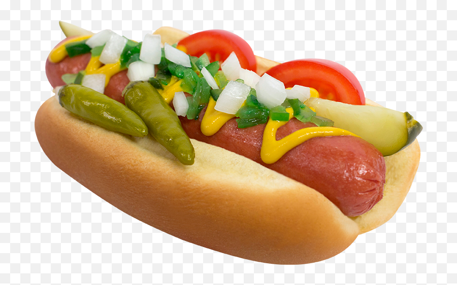 Eisenberg Home Market Foods - Transparent Chicago Hot Dog Png Emoji,Hot Dog Transparent Background