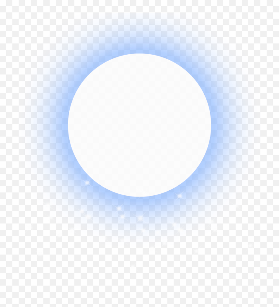 Download Ftestickers Moon Stars Blue Glowing - Moon Png Dot Emoji,Moon Png