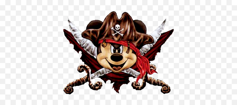 Mickey Mouse Face - Mickey Mouse Pirate Hd Png Download Pirate Mickey Mouse Png Emoji,Mickey Mouse Face Png