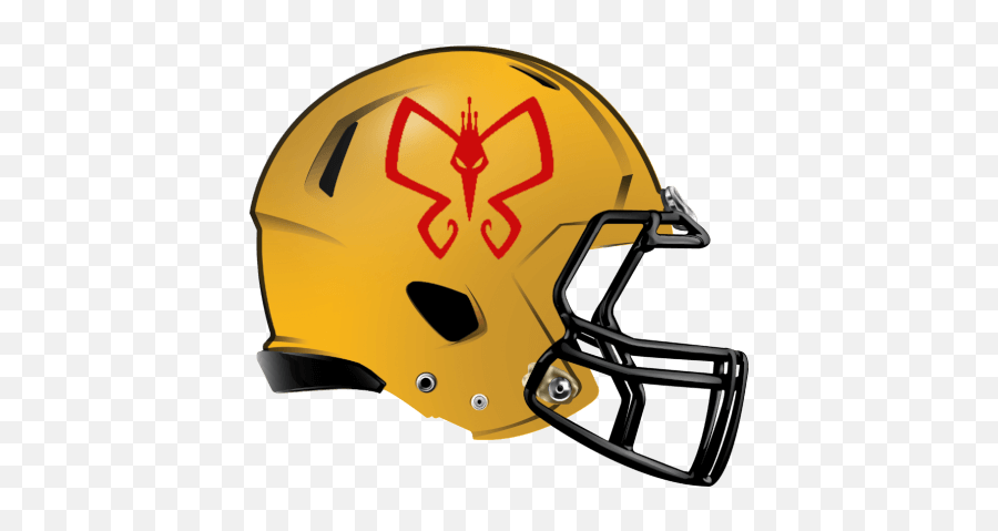 Butterfly Moth Demon Fantasy Football - Greek Football Helmet Logo Emoji,Moth Logo