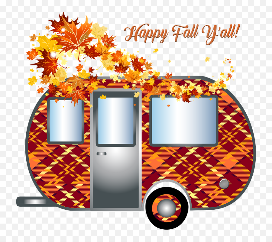 Autumn Camper Trailer Travel - Free Image On Pixabay Fall Camper Emoji,Camper Clipart