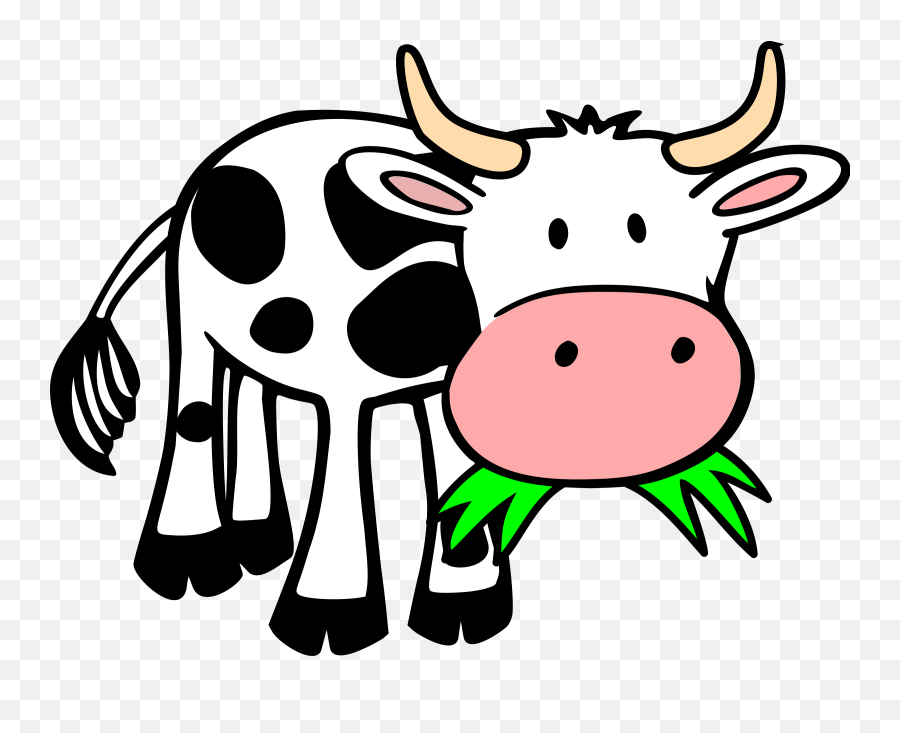 Clipart House Cow Clipart House Cow - Cow Eating Grass Clipart Emoji,Cow Clipart
