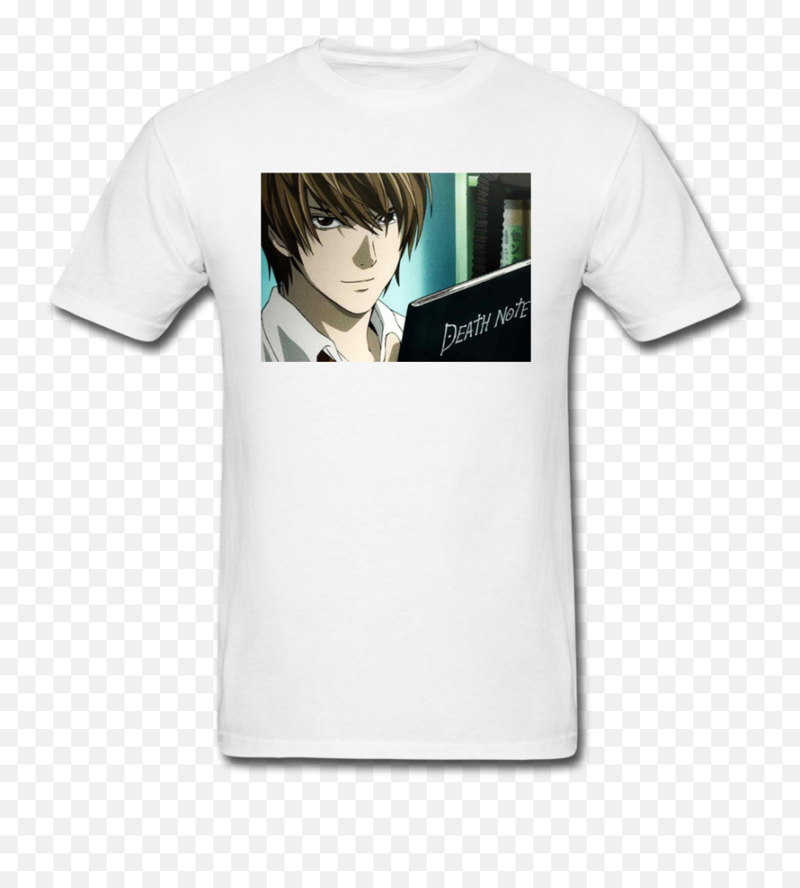 Light Death Note Anime T - Shirt Emoji,Death Note Png