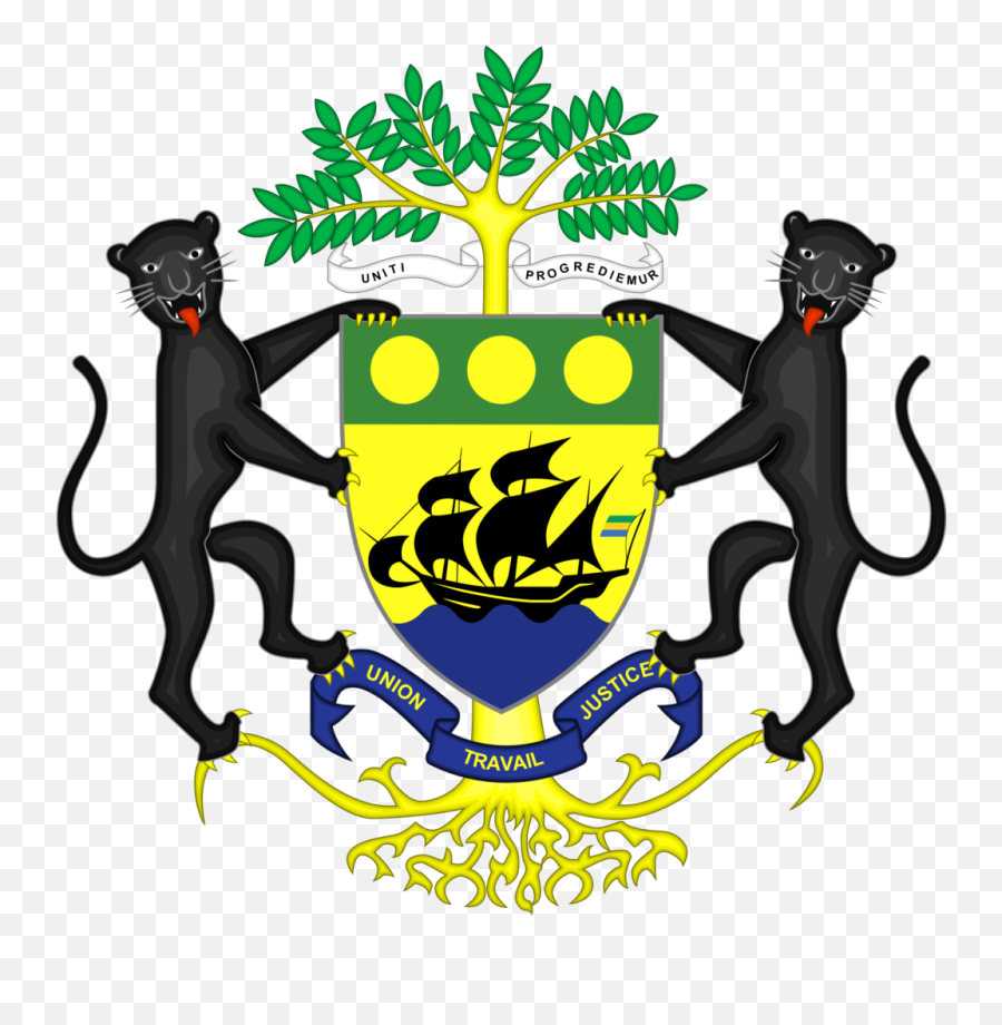 National Emblem Coat Of Arms Of Gabon Symbol Hunt Emoji,Black Panthers Logo