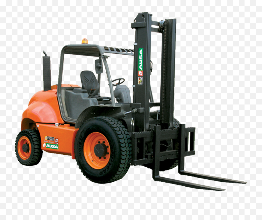 Rough Terrain Forklift Full Size Png Download Seekpng Emoji,Forklift Png