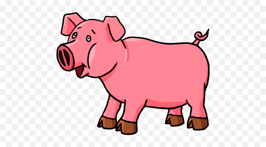 Pig Cartoon Characters - Clipart Best Clipart Best Emoji,Pig Clipart Png