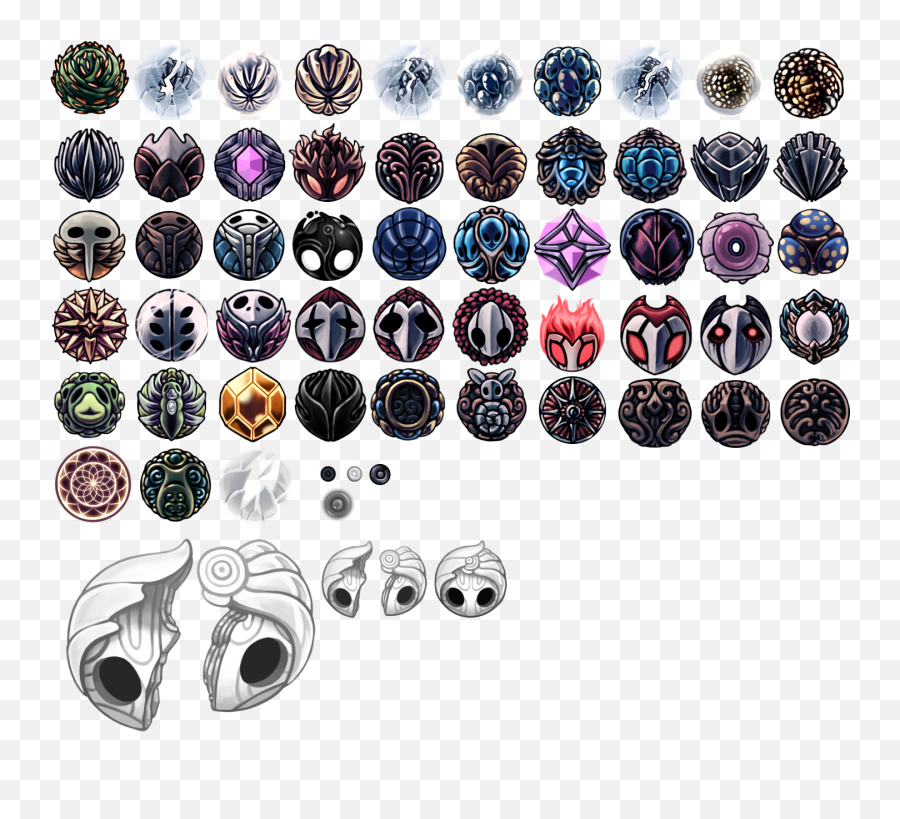 The Spriters Resource - Full Sheet View Hollow Knight Charms Hollow Knight Charms Emoji,Hollow Knight Png