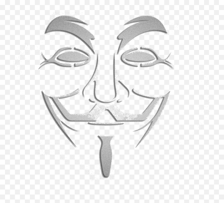 Guy Fawkes Mask Anonymous Ornament - Anonymous Mask Red Colour Emoji,Mask Transparent Background