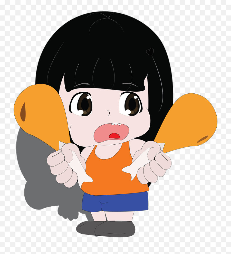 Kids Eat Hungry - Eating Transparent Cartoon Jingfm Hungry Kid Cartoon Png Emoji,Eat Breakfast Clipart