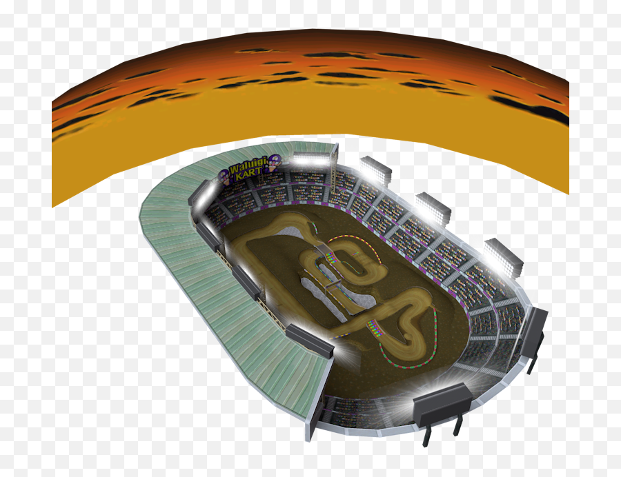 Gamecube - Mario Kart Double Dash Waluigi Stadium The For American Football Emoji,Waluigi Png