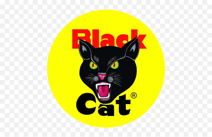 Black Cat Fireworks - Black Cat Fireworks Logo Emoji,Cat Logo