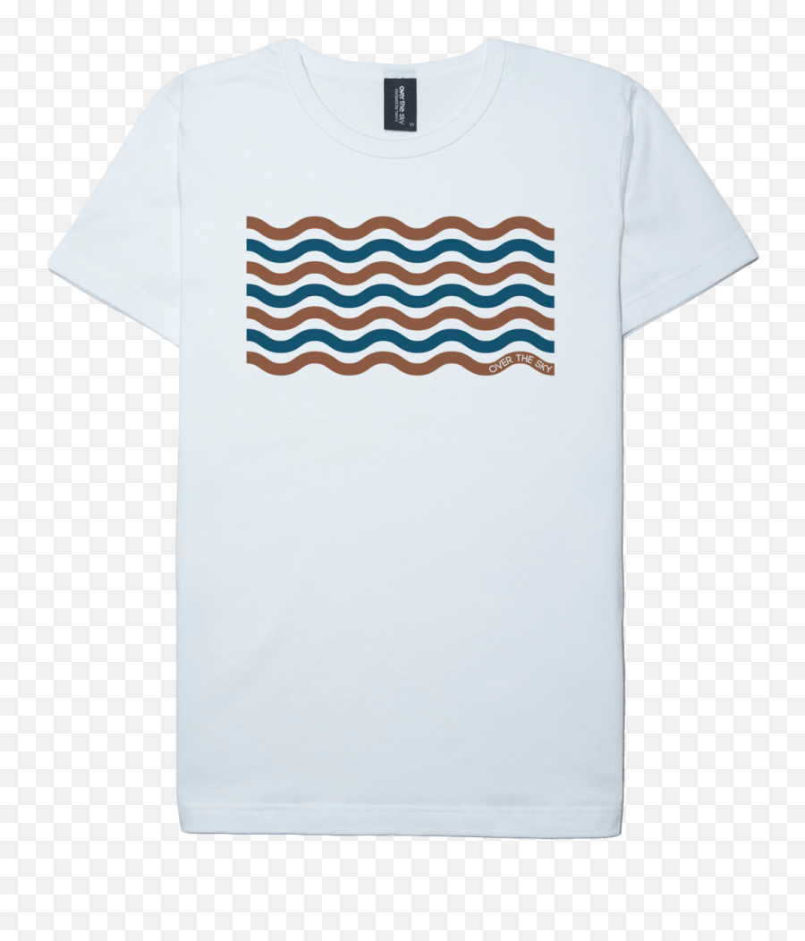 Mellow Wave T - Shirt Bangkok Thailand Over The Sky Short Sleeve Emoji,Wave Check Png