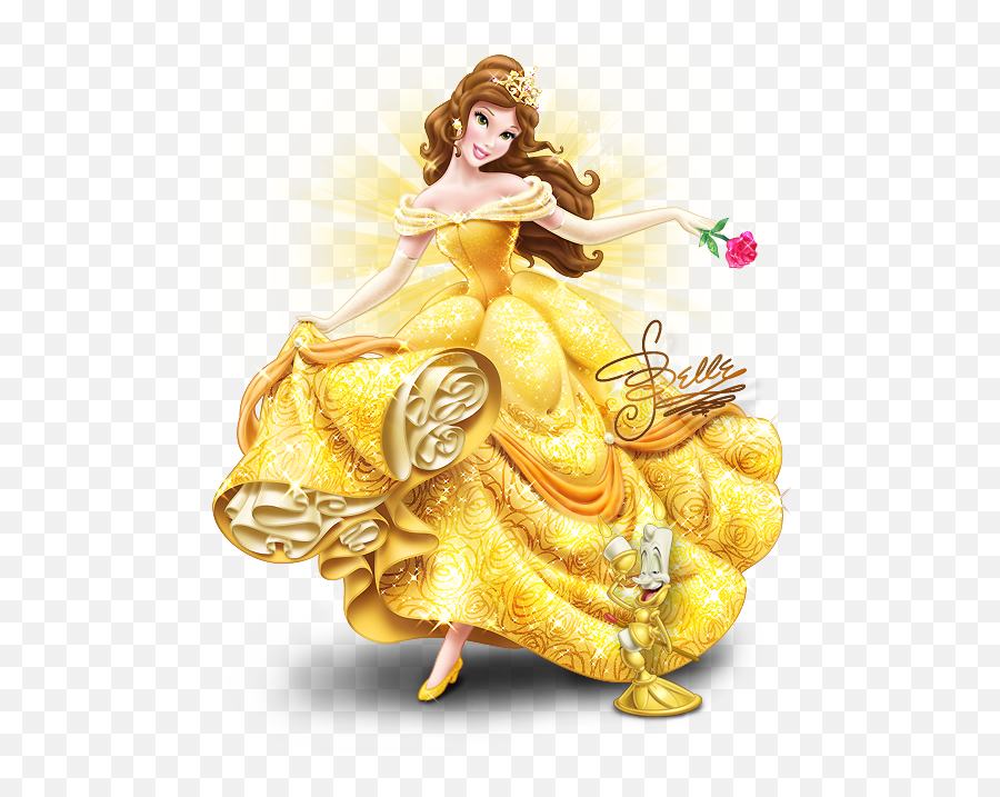 Download Princes Palace Pets Cartoon Clipart - Belle Beauty Belle Disney Princess Emoji,Tutu Clipart