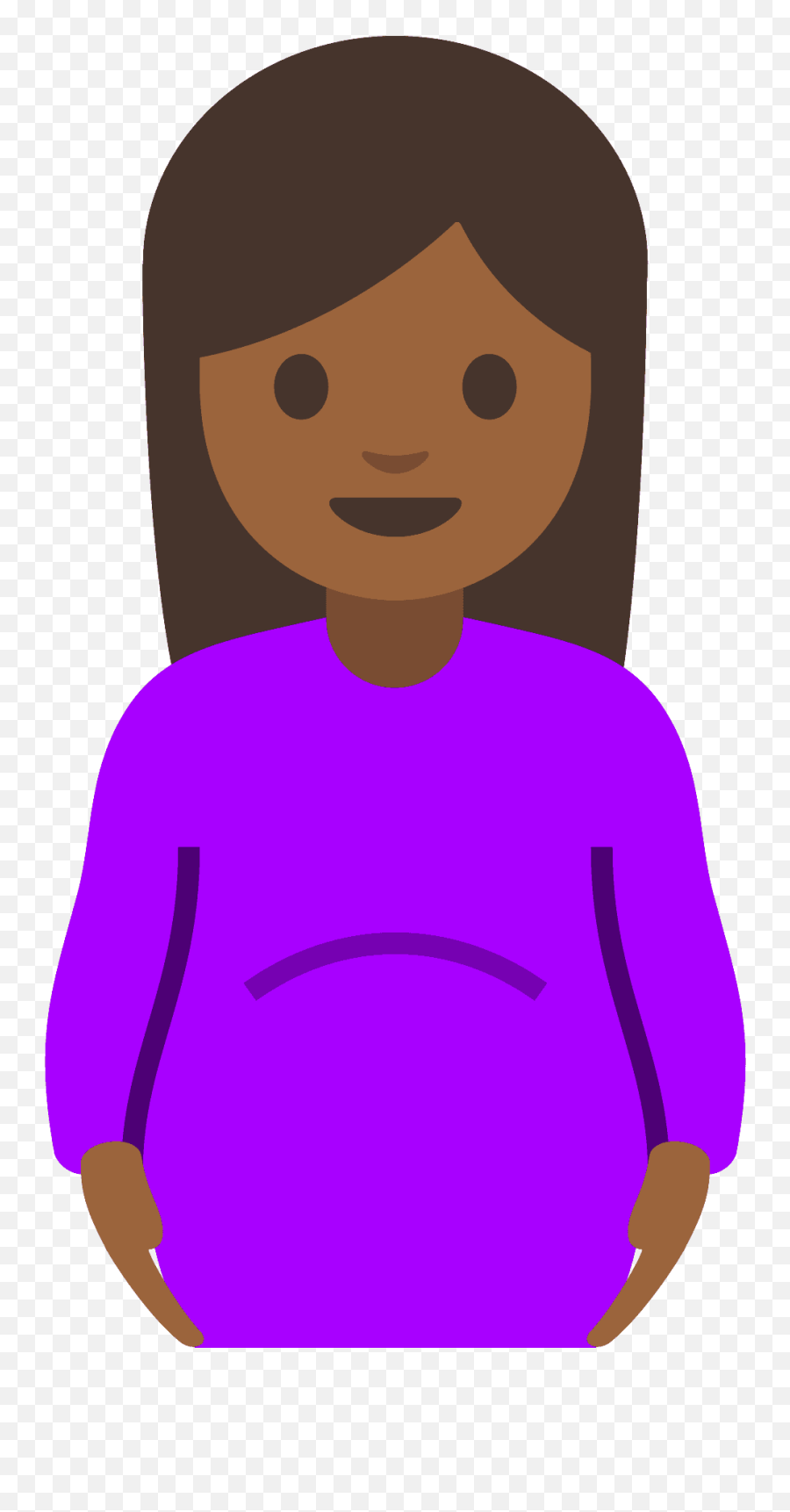 Pregnant Woman Emoji Clipart Free Download Transparent - Embarazada Emoji,Pregnant Clipart