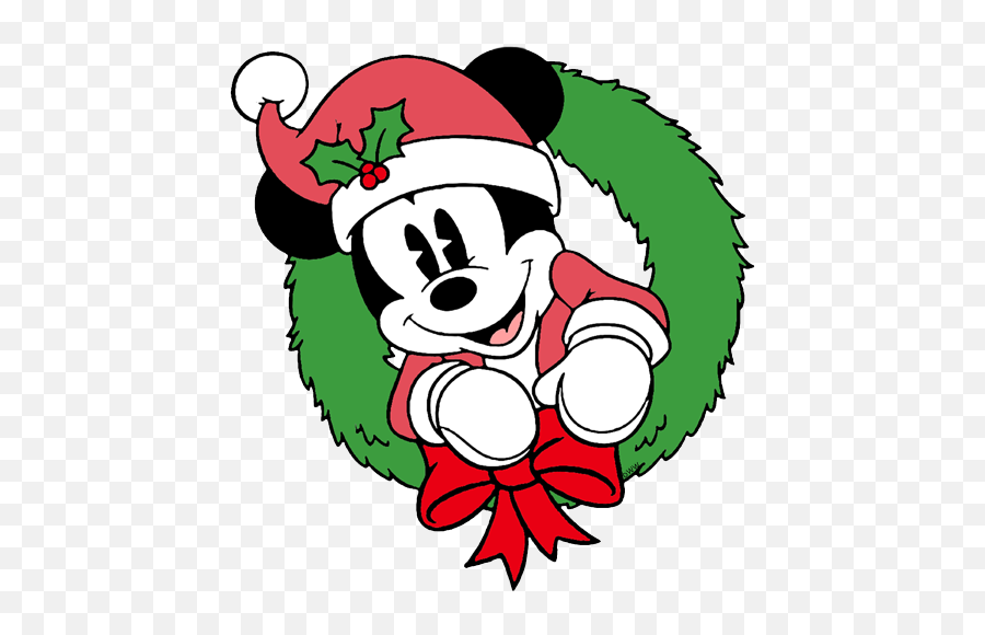 Mickey Mouse Christmas Clip Art 3 Disney Clip Art Galore - Mickey Disney Christmas Clipart Emoji,Disney Christmas Clipart