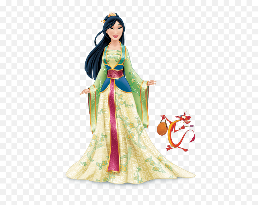 Mulan - Mulan Dress Disney Princess Emoji,Mulan Transparent