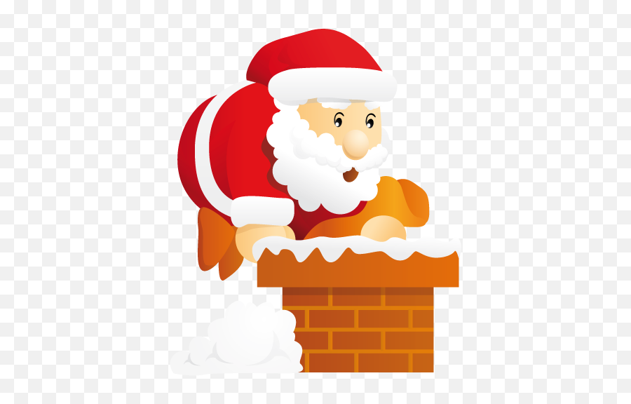 Santa Claus Christmas Chimney Transparent Background Png Mart - Icono Santa Claus Png Emoji,Chimney Clipart