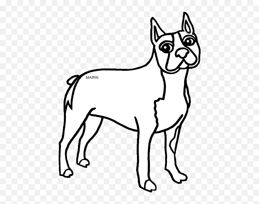 Phillip Martin Massachusetts State - Ancient Dog Breeds Emoji,Boston Terrier Clipart