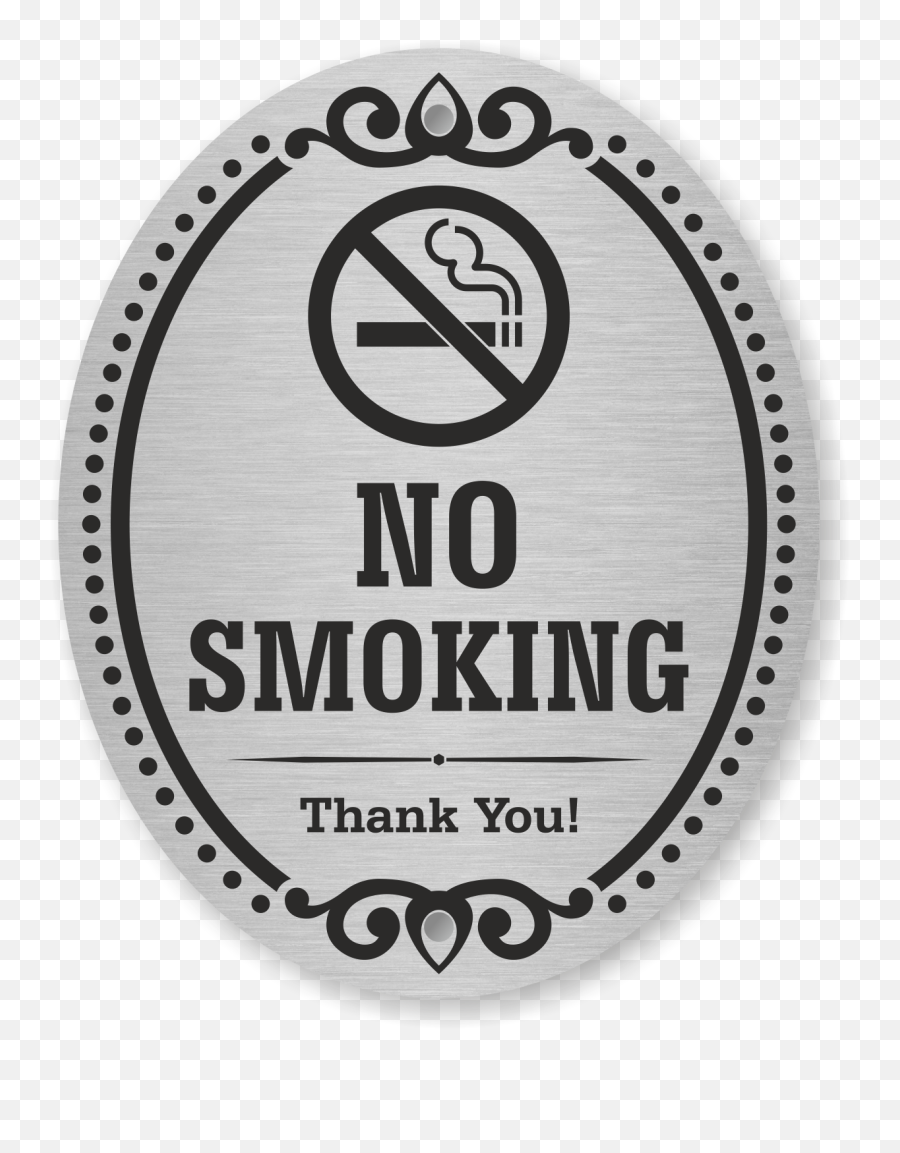 No Smoking Thank You Diamondplate Door Emoji,No Smoking Logo