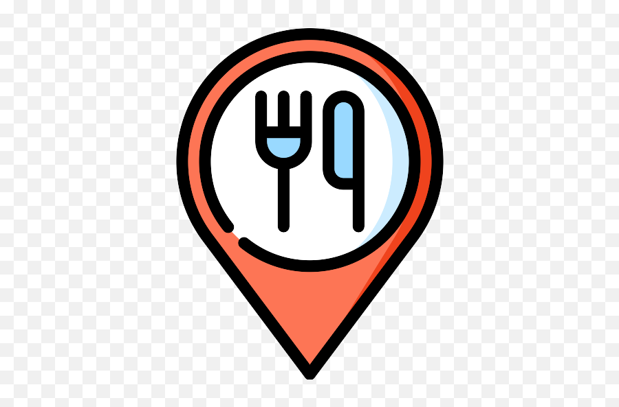 Vector Svg Icon - Food Location Icon Png Emoji,Location Icon Png