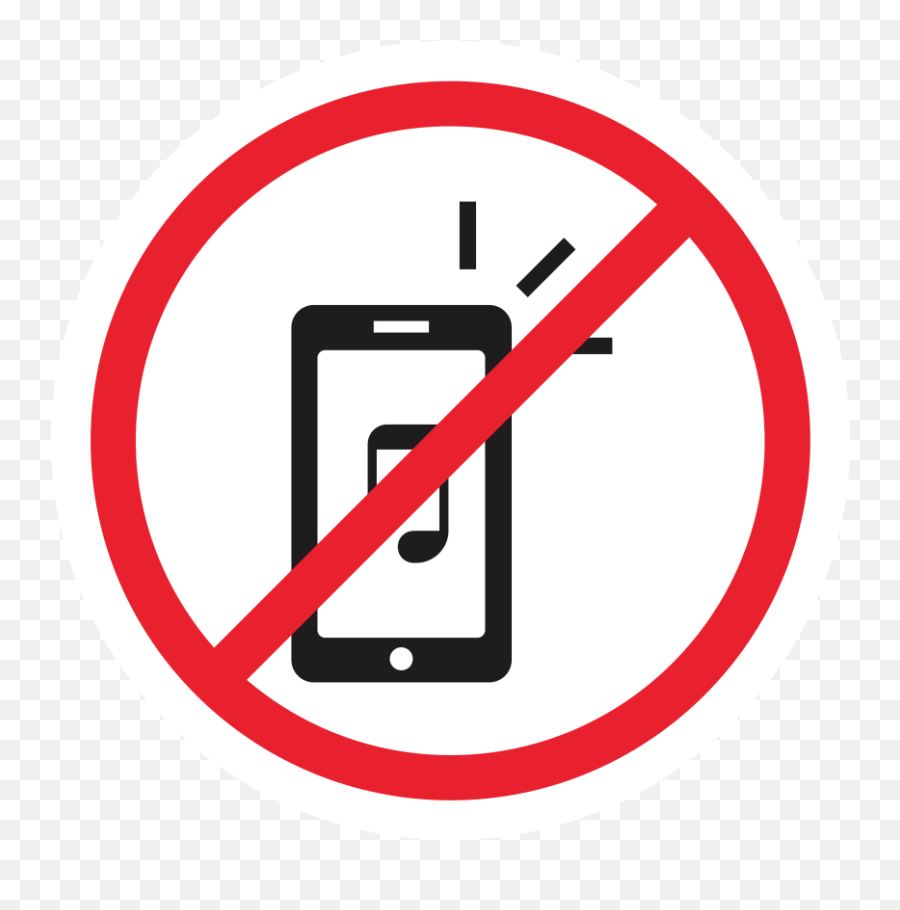 Free Public Forbidden Sign Cellphone Png With Transparent - Vertical Emoji,Cell Phone Png