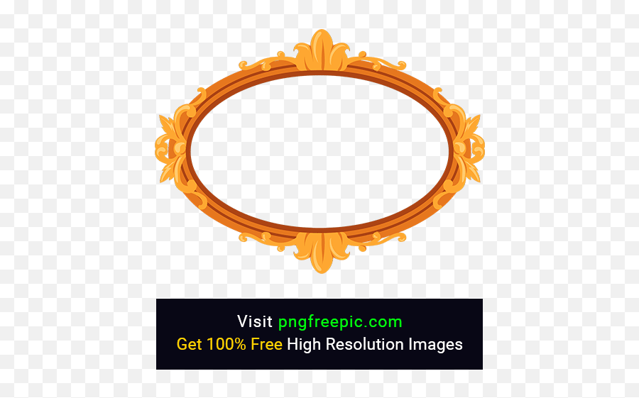 Ornate Golden Oval Frame Png Image - Hd Transparent Frame Png Emoji,Oval Frame Clipart