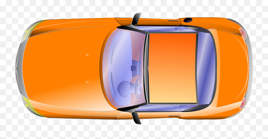 Free Photo Car Top Orange Vehicle Orange Car - Max Pixel Emoji,Car Top View Png