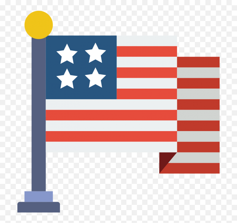 United States Flag Clipart - Bandera Estados Unidos Icono Emoji,U.s.a Flag Clipart