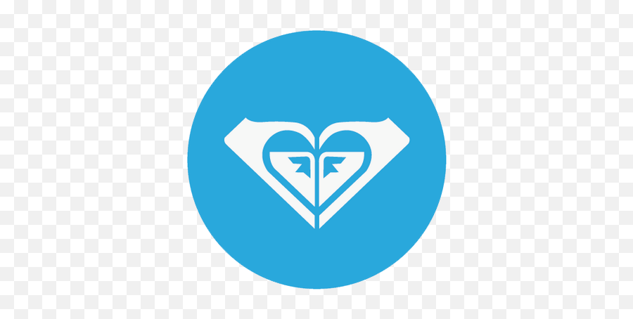Roxy Panama Statistics - Quiz Blue Circle White Heart Emoji,Roxy Logo