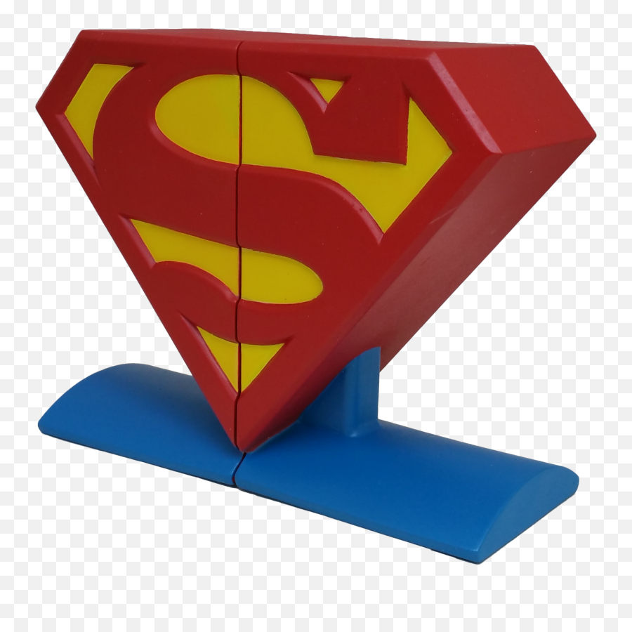 Dc Comics Superman Logo Bookends - Dc Comics Emoji,Superman Logo