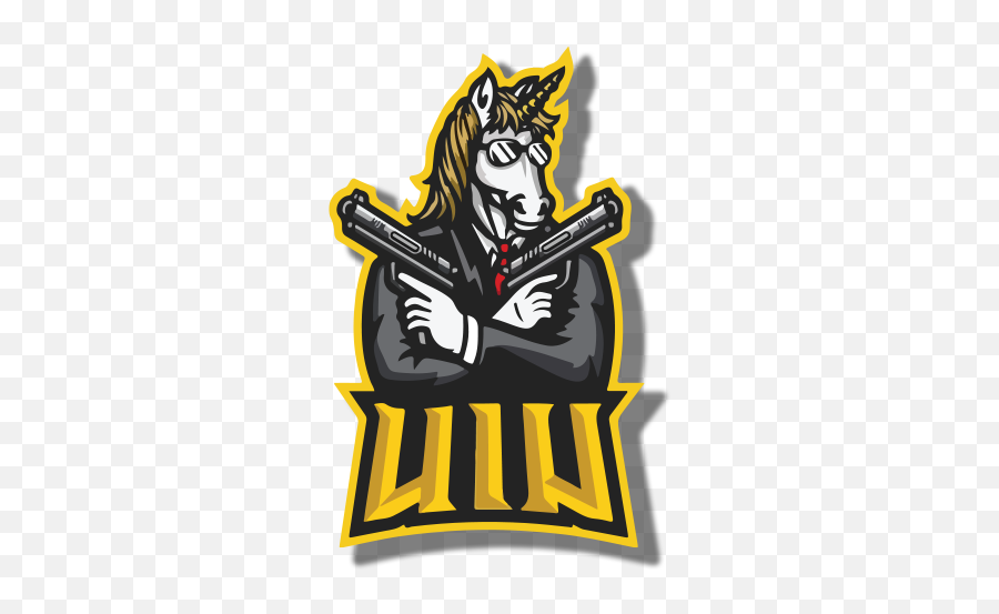 Uiu Esports Logo With Gold Border - Automotive Decal Emoji,Esports Logo