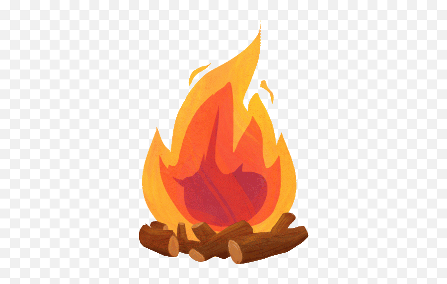 Moving Clipart Fire Moving Fire - Animated Camp Fire Gif Emoji,Fire Gif Transparent