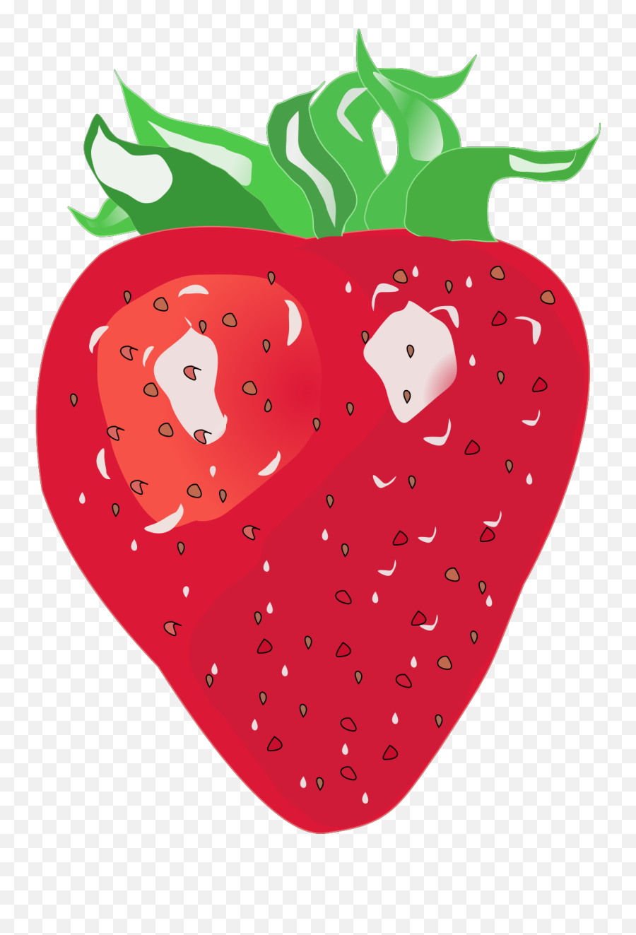 Strawberry 1 Svg Vector Strawberry 1 Clip Art - Svg Clipart Fresh Emoji,1 Clipart