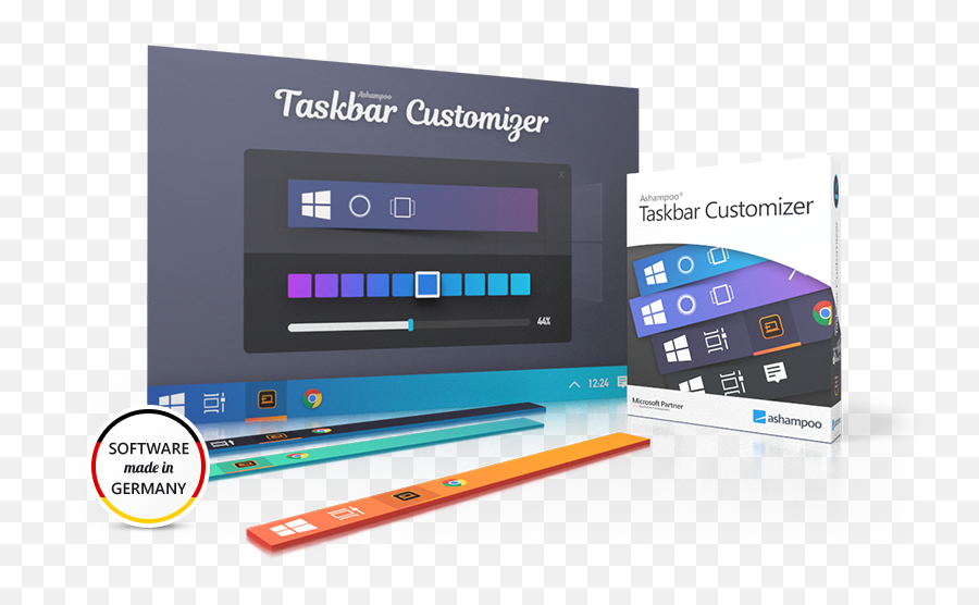 Ashampoo Taskbar Customizer - Horizontal Emoji,How To Make Taskbar Transparent