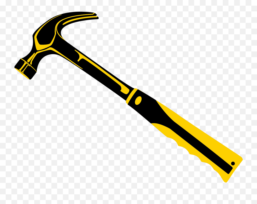 Yellow Hammer Tool Clipart - Tool Yellow Hammer Transparent Background Emoji,Tool Clipart