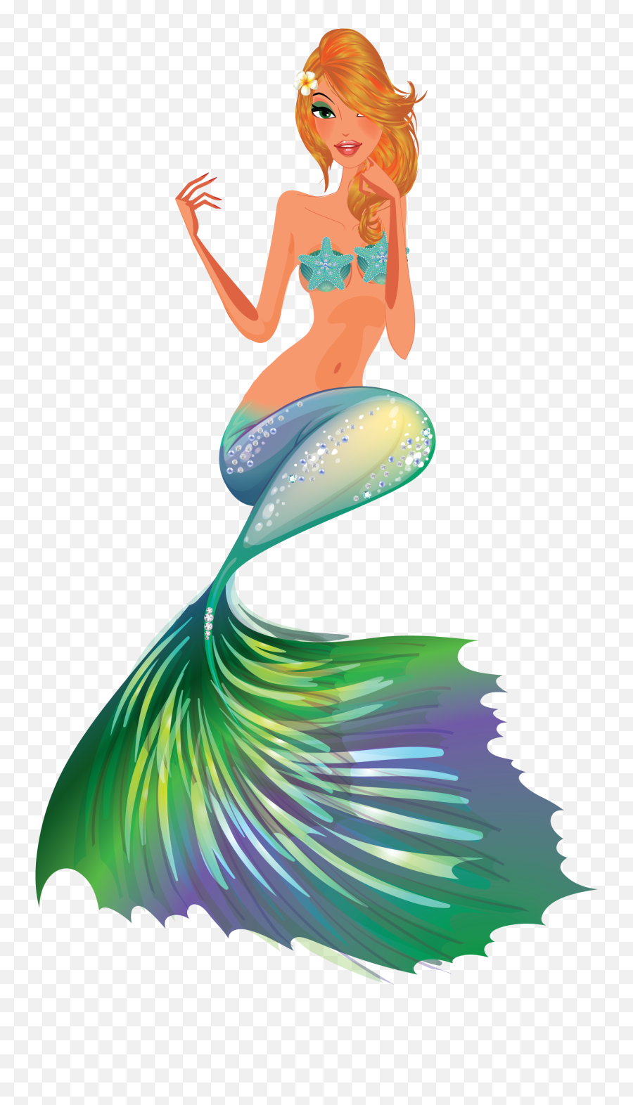 Mermaid Clip Art And Digital Paper Fantasy Mermaid - Fantasy Free Clip Art Mermaid Emoji,Fantasy Clipart