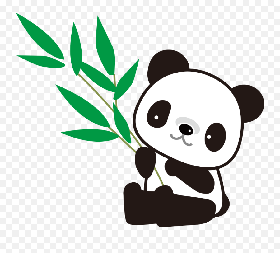 Clipart Panda Bamboo Drawing Picture - Drawing Panda Emoji,Panda Clipart
