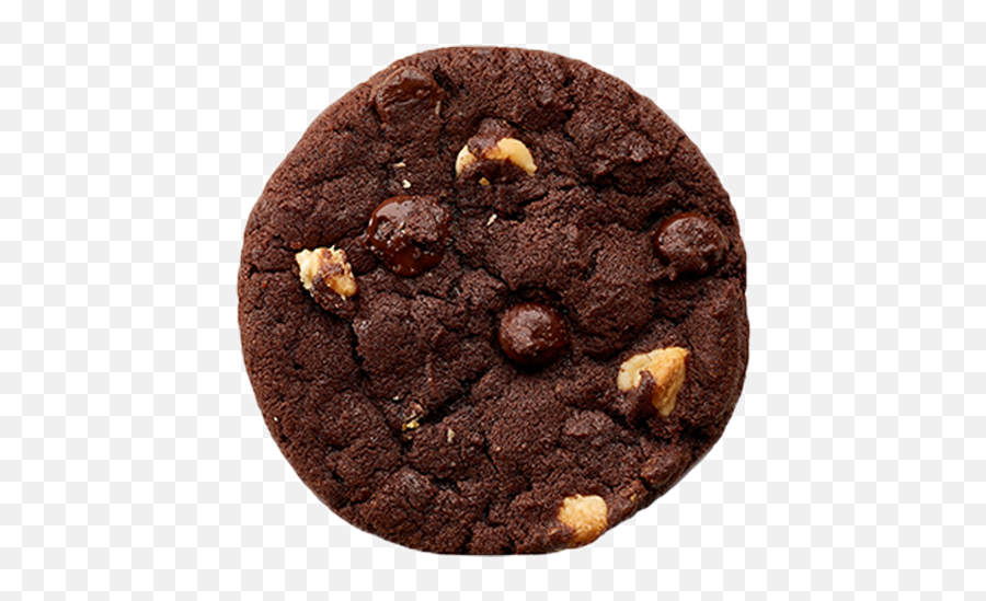 Download Hd Double Chocolate Chip Cookie Transparent Png - Double Chocolate Chip Cookie Png Emoji,Cookie Transparent