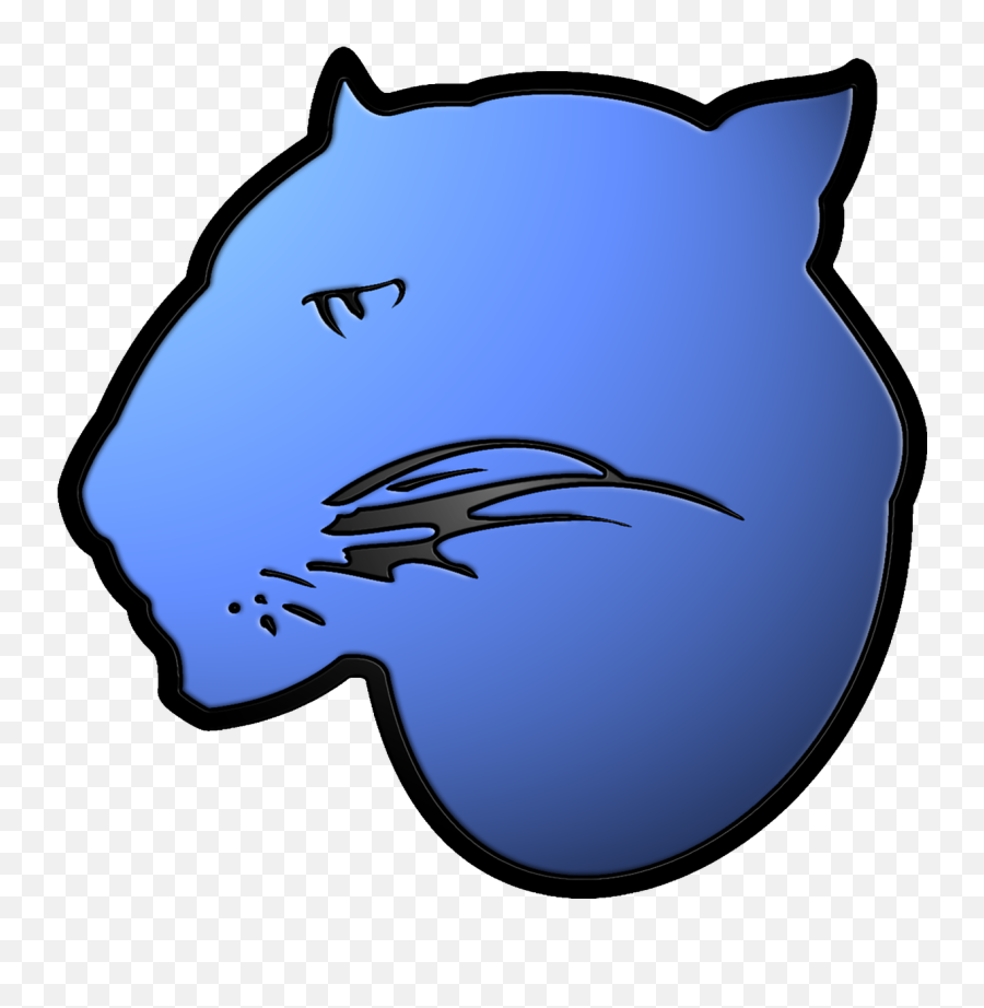 Blue Panther Logo Emoji,Panther Logo