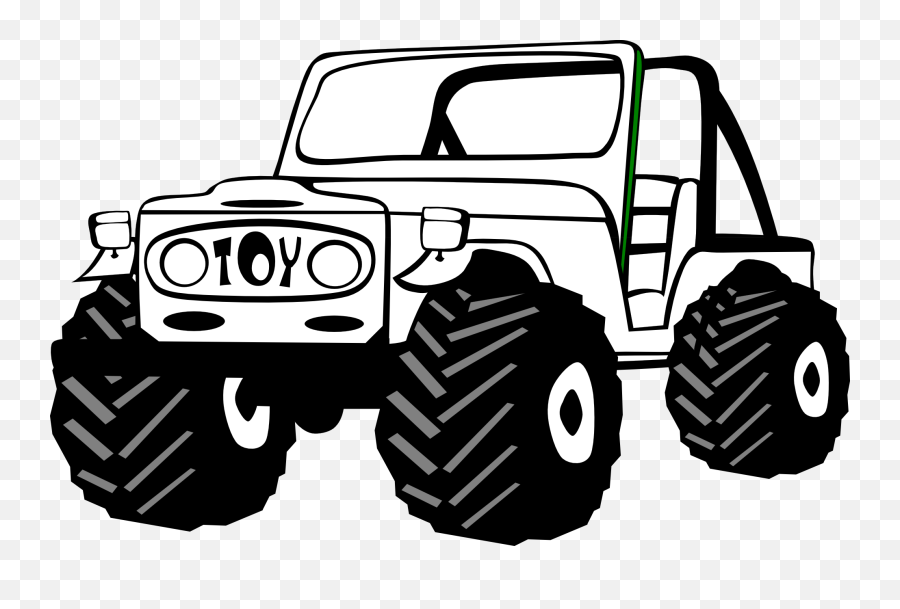 Jeep Png Black And White Transparent - Jeep Clipart Black And White Png Emoji,Jeep Clipart