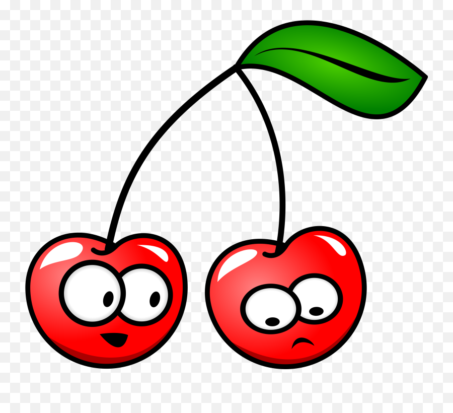 At Clker Com Vector - Cherry Clipart Cartoon Emoji,Cherry Clipart