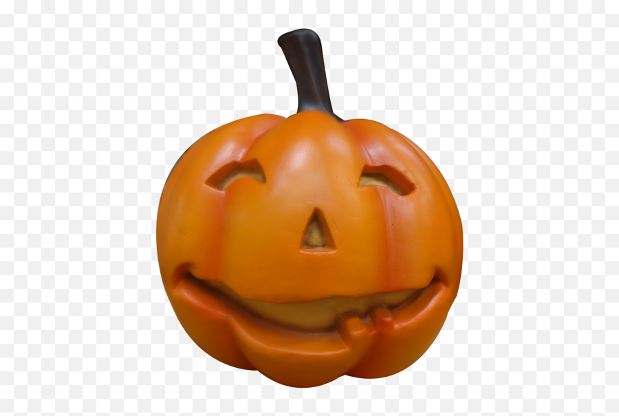 Download Pumpkin With Smiley Face - Smiley Face Pumpkin Png Emoji,Jack O Lantern Face Png